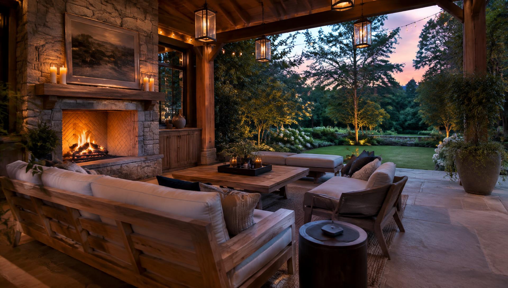 Garden Fireside Terrace — interior design inspiration
