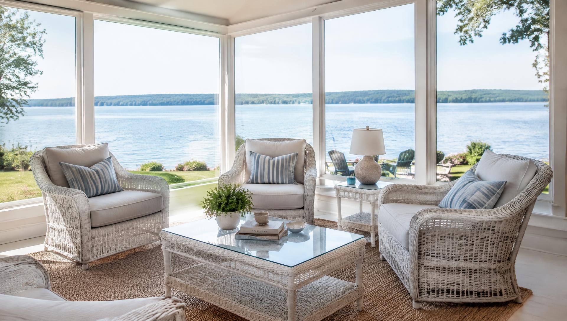 Lakeside Sunroom — interior design inspiration